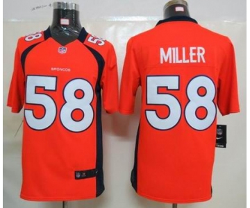 nike nfl jerseys denver broncos #58 miller orange[nike limited]