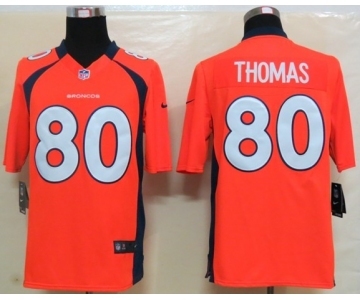 nike nfl jerseys denver broncos #80 thomas orange[nike limited]