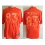 nike nfl jerseys denver broncos #83 wes welker  orange [drenched limited]