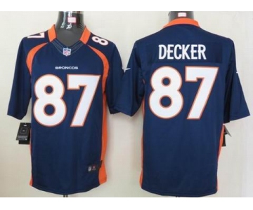 nike nfl jerseys denver broncos #87 eric decker blue[nike limited]