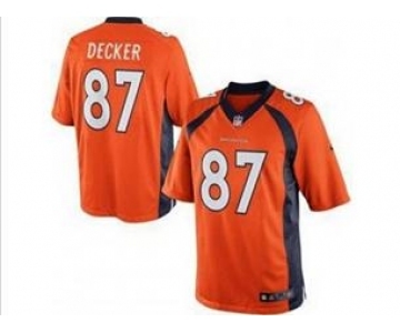 nike nfl jerseys denver broncos #87 eric decker orange[new nike Limited]