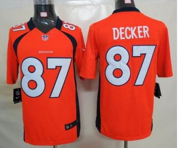 nike nfl jerseys denver broncos #87 eric decker orange[nike limited]