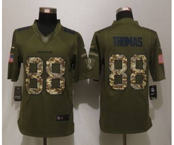 nike nfl jerseys denver broncos #88 thomas army green[nike Limited Salute To Service]