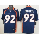 nike nfl jerseys denver broncos #92 dumervil blue[nike limited]