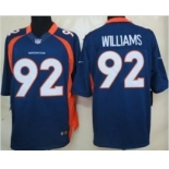 nike nfl jerseys denver broncos #92 williams blue[nike limited][williams]