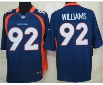 nike nfl jerseys denver broncos #92 williams blue[nike limited][williams]