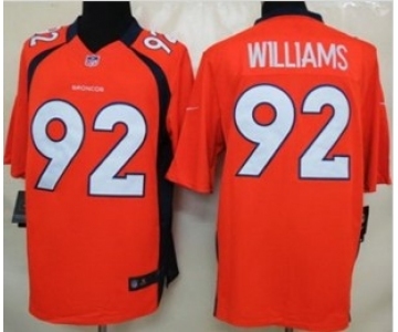 nike nfl jerseys denver broncos #92 williams orange[nike limited][williams]