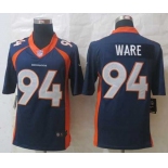 nike nfl jerseys denver broncos #94 ware blue[nike Limited]