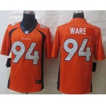 nike nfl jerseys denver broncos #94 ware orange[nike Limited]