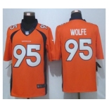 nike nfl jerseys denver broncos #95 wolfe orange[nike limited]