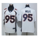 nike nfl jerseys denver broncos #95 wolfe white[nike limited]