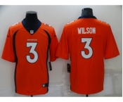 Women Denver Broncos #3 Russell Wilson Orange Vapor Untouchable Limited Stitched Jersey