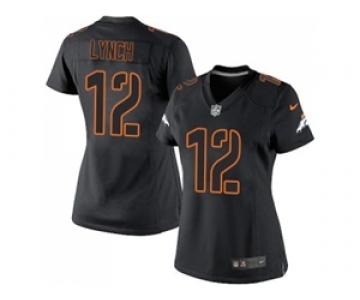 Women Nike Denver Broncos #12 Paxton Lynch Black Impact Stitched NFL Limited Jersey