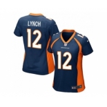 Women Nike Denver Broncos #12 Paxton Lynch Blue Alternate Stitched NFL Jersey[Lynch]