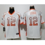 Women Nike Denver Broncos #12 Paxton Lynch Drift Fashion White Jersey