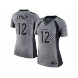 Women Nike Denver Broncos #12 Paxton Lynch Gray Stitched NFL Limited Gridiron Gray Jersey