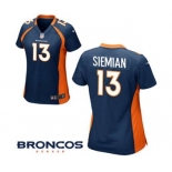 Women Nike Denver Broncos #13 Trevor Siemian Limited Green Salute to Service NFL Jersey (1)