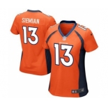 Women Nike Denver Broncos #13 Trevor Siemian Limited Green Salute to Service NFL Jersey (2)