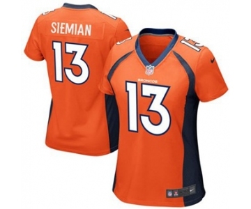 Women Nike Denver Broncos #13 Trevor Siemian Limited Green Salute to Service NFL Jersey (2)