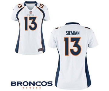 Women Nike Denver Broncos #13 Trevor Siemian Limited Green Salute to Service NFL Jersey (3)