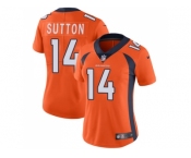 Women Nike Denver Broncos #14 Courtland Sutton Orange Team Color Stitched NFL Vapor Untouchable Limited Jersey