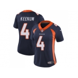 Women Nike Denver Broncos #4 Case Keenum Blue Alternate Stitched NFL Vapor Untouchable Limited Jersey