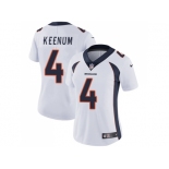 Women Nike Denver Broncos #4 Case Keenum White Stitched NFL Vapor Untouchable Limited Jersey