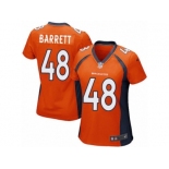 Women Nike Denver Broncos #48 Shaquil Barrett Game Orange Team Color NFL Jersey