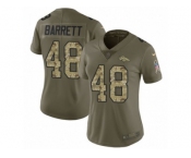 Women Nike Denver Broncos #48 Shaquil Barrett Limited Olive Camo 2017 Salute to Service NFL Jersey