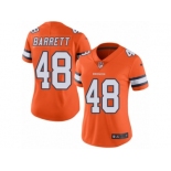 Women Nike Denver Broncos #48 Shaquil Barrett Limited Orange Rush Vapor Untouchable NFL Jersey