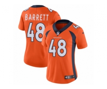 Women Nike Denver Broncos #48 Shaquil Barrett Orange Team Color Vapor Untouchable Limited Player NFL Jersey