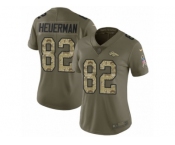 Women Nike Denver Broncos #82 Jeff Heuerman Limited Olive Camo 2017 Salute to Service NFL Jersey