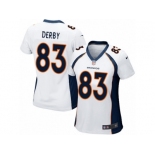 Women Nike Denver Broncos #83 A.J. Derby Game White NFL Jersey