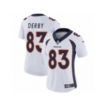 Women Nike Denver Broncos #83 A.J. Derby White Vapor Untouchable Limited Player NFL Jersey