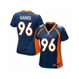 Women Nike Denver Broncos #96 Shelby Harris Game Navy Blue Alternate NFL Jersey