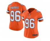 Women Nike Denver Broncos #96 Shelby Harris Limited Orange Rush Vapor Untouchable NFL Jersey