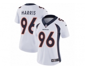 Women Nike Denver Broncos #96 Shelby Harris White Vapor Untouchable Limited Player NFL Jersey