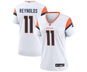 Women's Denver Broncos #11 Josh Reynolds White 2024 Stitched Jersey