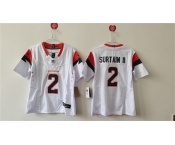 Women's Denver Broncos #2 Pat Surtain II White 2024 F.U.S.E. Vapor Stitched Jersey