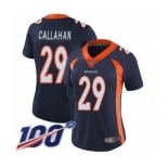 Women's Denver Broncos #29 Bryce Callahan Navy Blue Alternate Vapor Untouchable Limited Player 100th Season Football Jersey