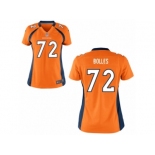 Women's Denver Broncos #72 Garett Bolles Nike Orange 2017 Draft Pick Game Jersey