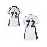 Women's Denver Broncos #72 Garett Bolles Nike White 2017 Draft Pick Game Jersey