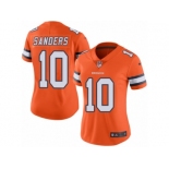 Women's Nike Denver Broncos #10 Emmanuel Sanders Limited Orange Rush NFL Jersey