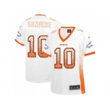 Women's Nike Denver Broncos #10 Emmanuel Sanders White Stitched NFL Elite Drift Fashion Jersey