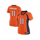 Women's Nike Denver Broncos #11 Carlos Henderson Limited Orange Team Color NFL Jersey