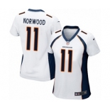 Women's Nike Denver Broncos #11 Jordan Norwood Game White NFL Jersey