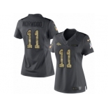 Women's Nike Denver Broncos #11 Jordan Norwood Limited Black 2016 Salute to Service NFL Jersey