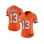 Women's Nike Denver Broncos #13 Trevor Siemian Limited Orange Rush NFL Jersey