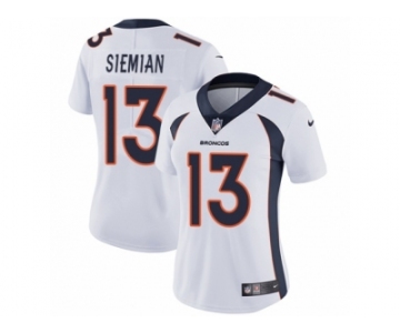 Women's Nike Denver Broncos #13 Trevor Siemian Vapor Untouchable Limited White NFL Jersey