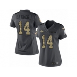 Women's Nike Denver Broncos #14 Cody Latimer Limited Black 2016 Salute to Service NFL Jersey